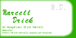 marcell drick business card